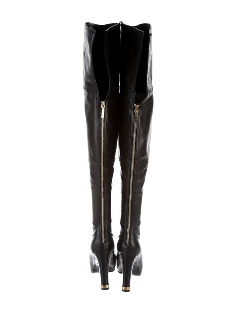 louis vuitton thigh high boots for sale|louis vuitton bootie boots.